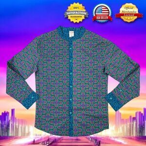 AUTHENTIC Disney Marvel Wakanda Forever MENS MEDIUM Long Sleeve Button Up Shirt